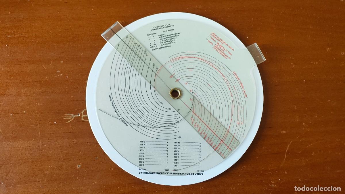 Antig&uuml;edades: REGLA DE CALCULO CIRCULAR NUCLEAR BOMB EFFECTS COMPUTER CALCULATOR SLIDE RULE RECHENSCHIEBER - Foto 6