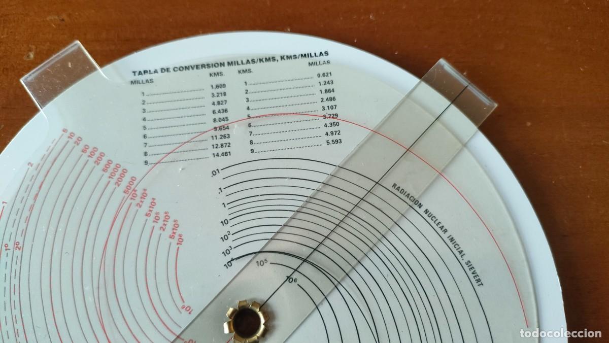 Antig&uuml;edades: REGLA DE CALCULO CIRCULAR NUCLEAR BOMB EFFECTS COMPUTER CALCULATOR SLIDE RULE RECHENSCHIEBER - Foto 7