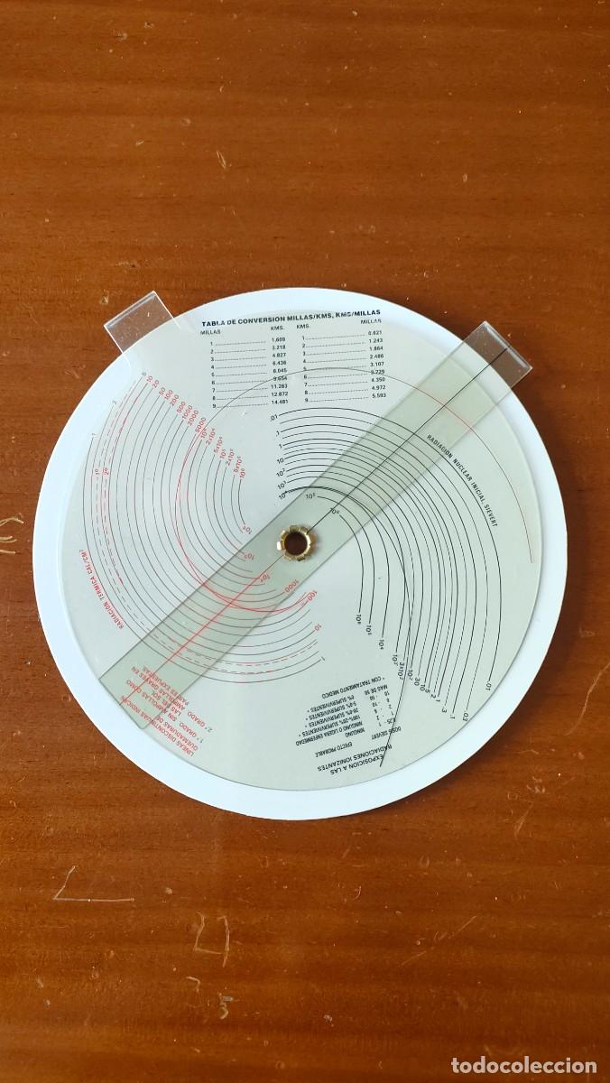 Antig&uuml;edades: REGLA DE CALCULO CIRCULAR NUCLEAR BOMB EFFECTS COMPUTER CALCULATOR SLIDE RULE RECHENSCHIEBER - Foto 8
