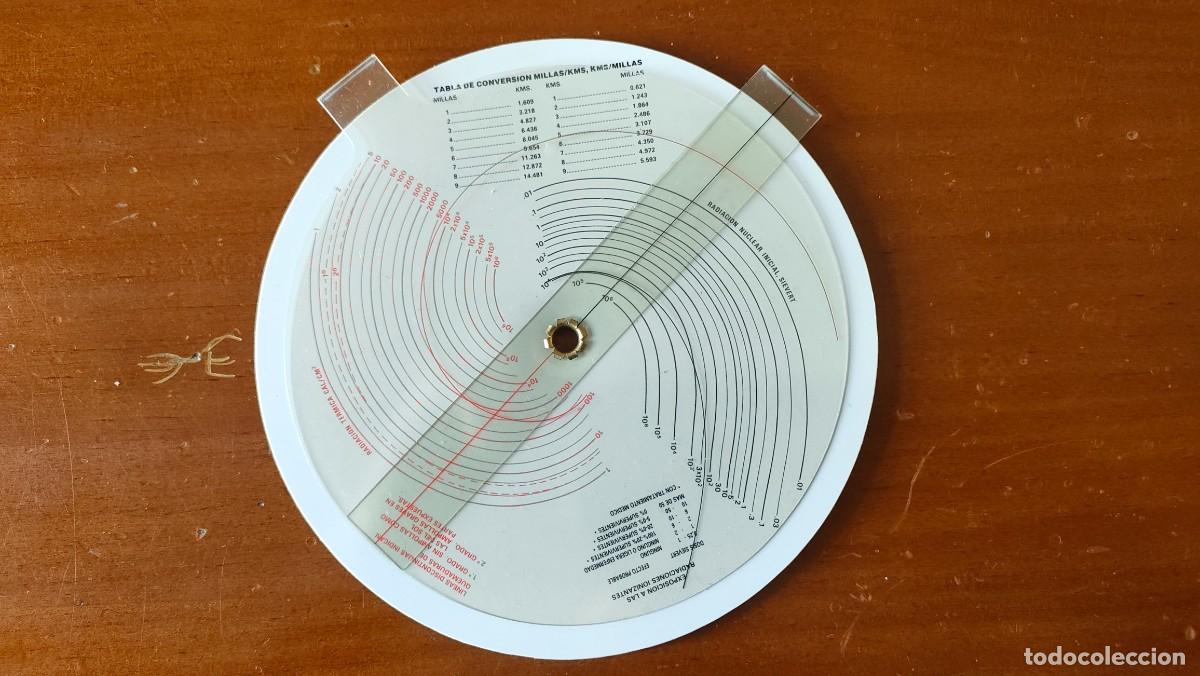 Antig&uuml;edades: REGLA DE CALCULO CIRCULAR NUCLEAR BOMB EFFECTS COMPUTER CALCULATOR SLIDE RULE RECHENSCHIEBER - Foto 9