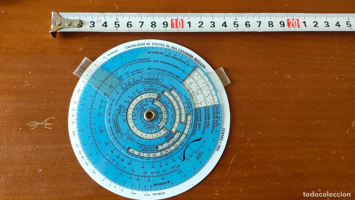 Antig&uuml;edades: REGLA DE CALCULO CIRCULAR NUCLEAR BOMB EFFECTS COMPUTER CALCULATOR SLIDE RULE RECHENSCHIEBER - Foto 18