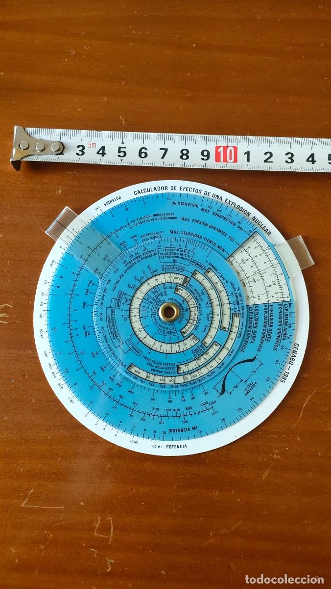 Antig&uuml;edades: REGLA DE CALCULO CIRCULAR NUCLEAR BOMB EFFECTS COMPUTER CALCULATOR SLIDE RULE RECHENSCHIEBER - Foto 19