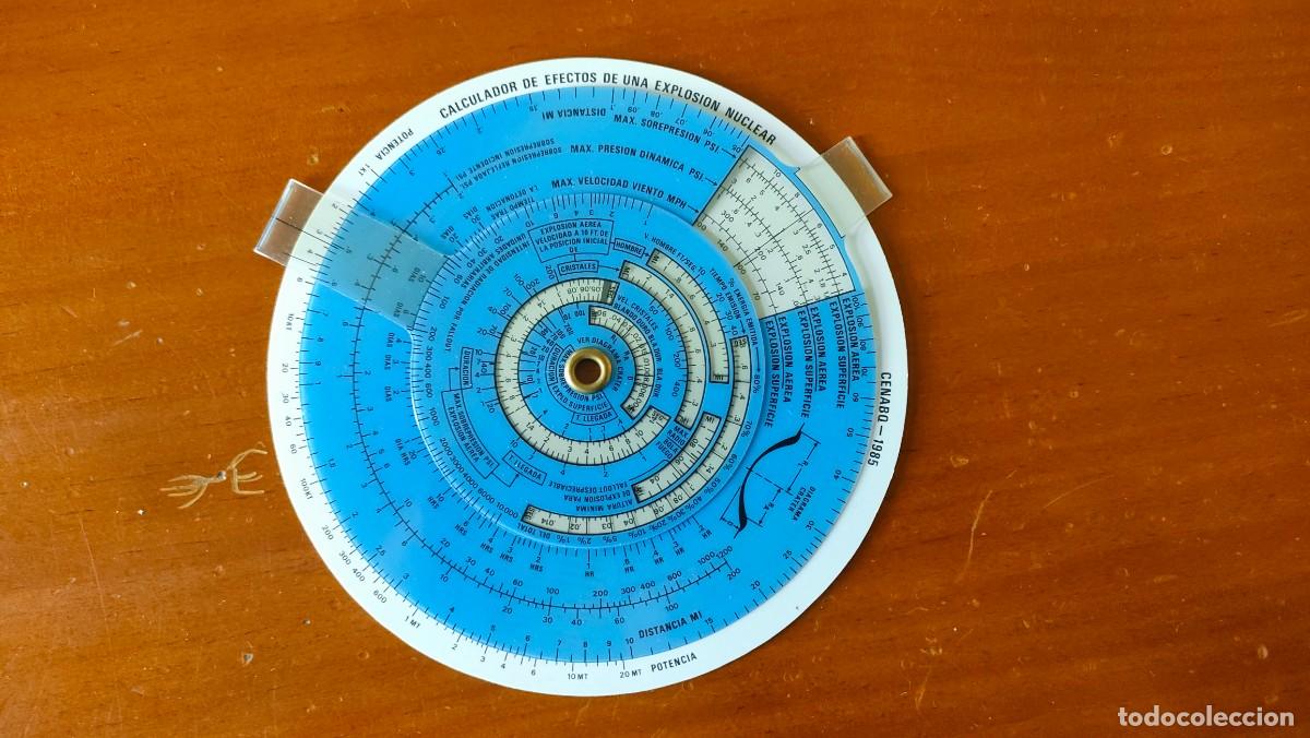 Antig&uuml;edades: REGLA DE CALCULO CIRCULAR NUCLEAR BOMB EFFECTS COMPUTER CALCULATOR SLIDE RULE RECHENSCHIEBER - Foto 20
