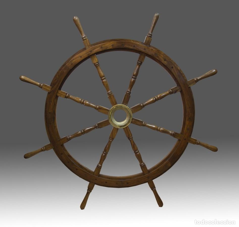 Antig&uuml;edades: TIM&Oacute;N DE BARCO DECORATIVO - Foto 1