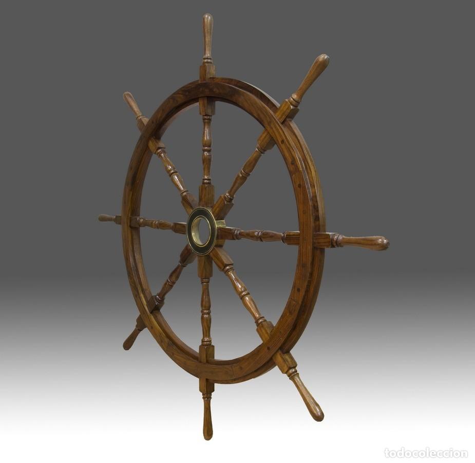 Antig&uuml;edades: TIM&Oacute;N DE BARCO DECORATIVO - Foto 4