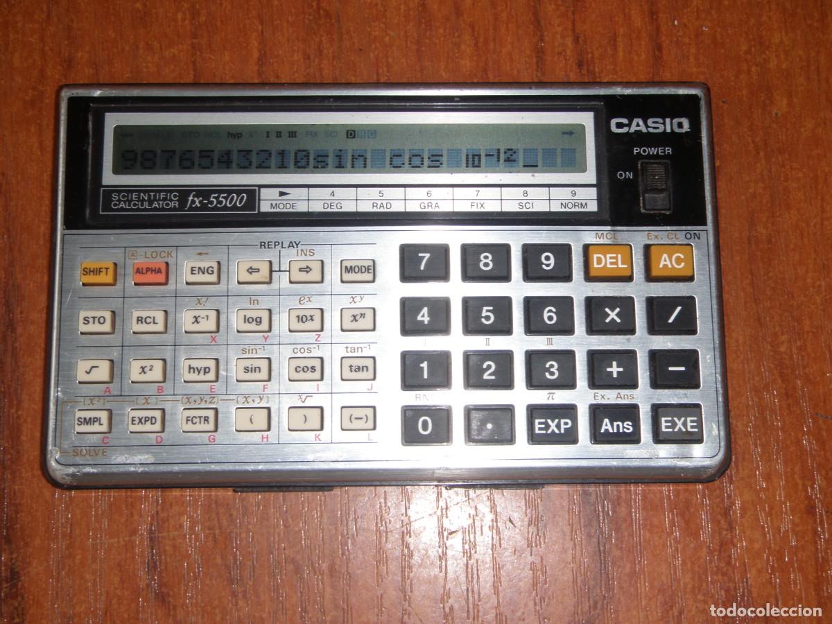 Antig&uuml;edades: CALCULADORA CASIO FX-5500 UNICA!!! FUNCIONANDO - Foto 2