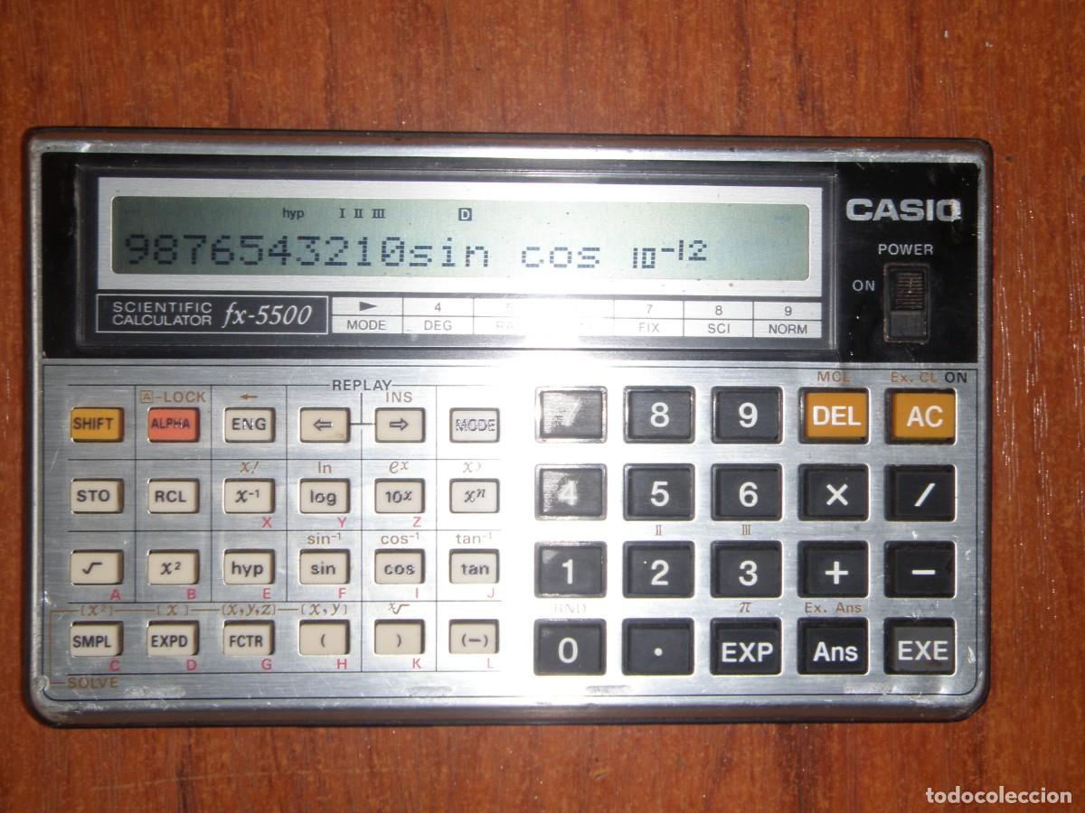 Antig&uuml;edades: CALCULADORA CASIO FX-5500 UNICA!!! FUNCIONANDO - Foto 3