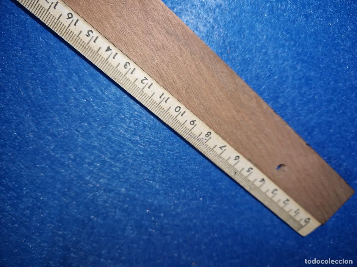 Antig&uuml;edades: ANTIGUA REGLA DE MADERA 50CM - Foto 5
