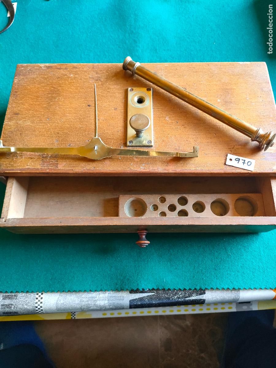 Antig&uuml;edades: CAJA DE BALANZA DE PRECISION - Foto 2