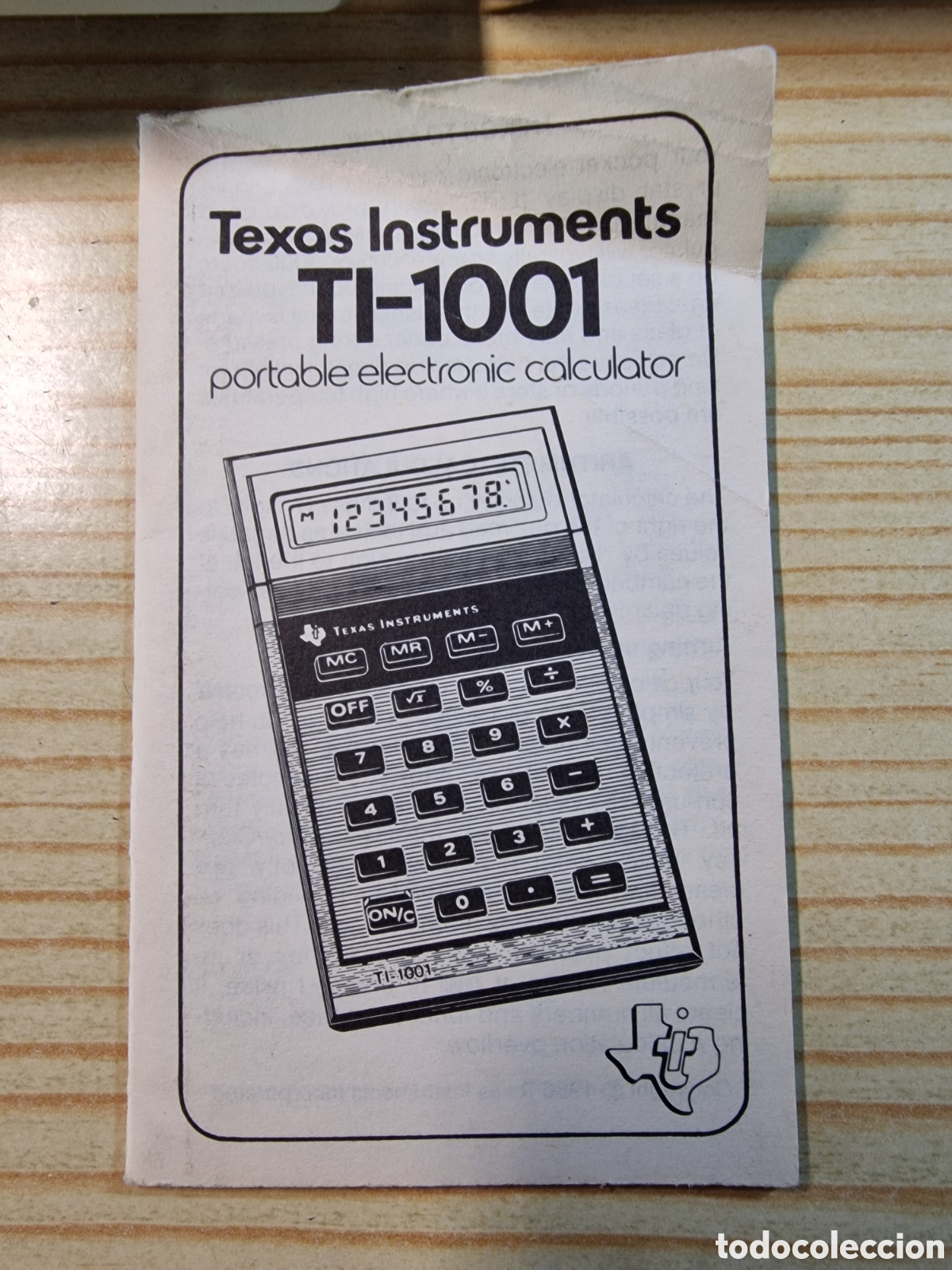 Antig&uuml;edades: Calculadora Texas Instruments TI- 1001 - Foto 2