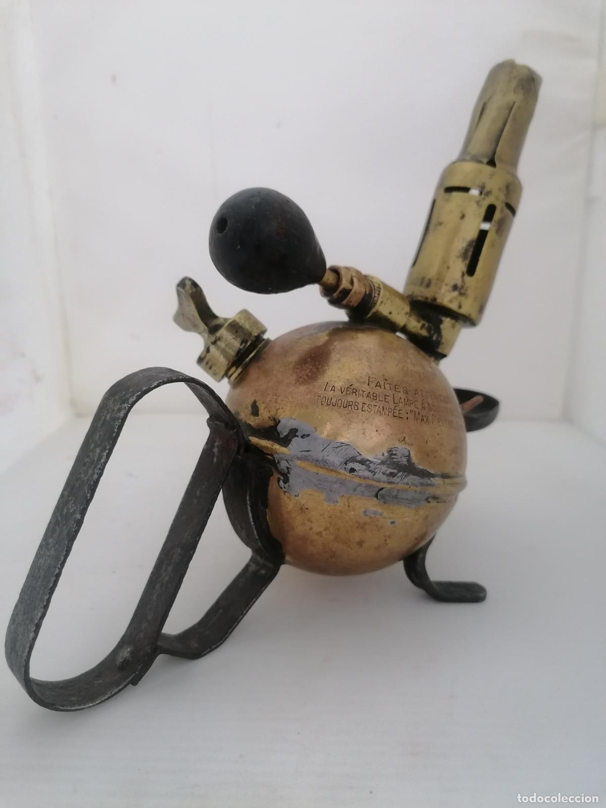Antig&uuml;edades: ANTIGUO SOPLETE DE BOLA, MAX SIEVERT-STOCKHOLM - Foto 8