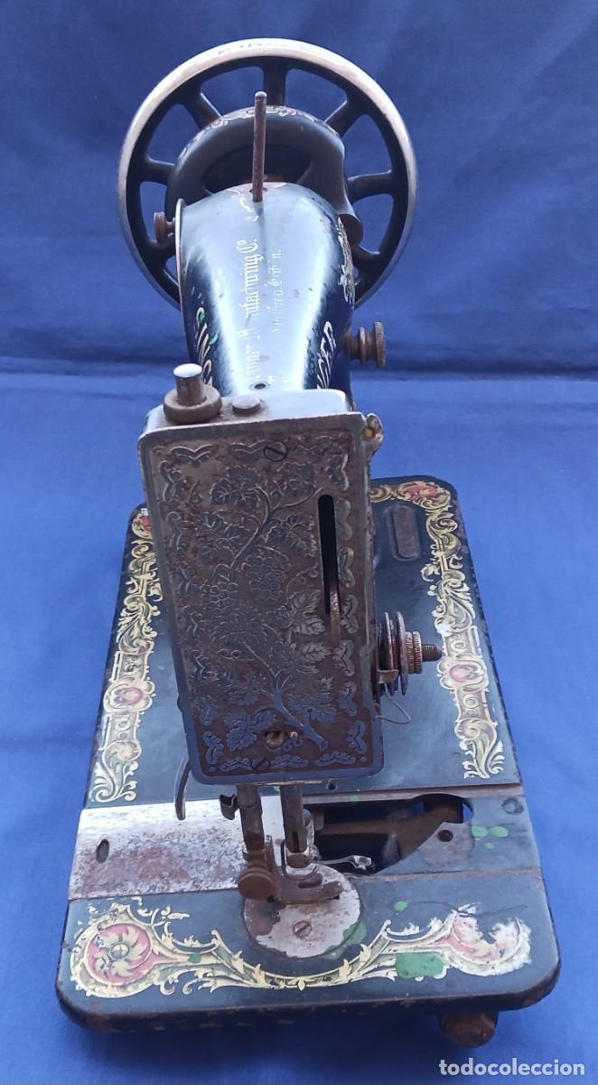 Antig&uuml;edades: Antigua maquina de coser Singer - Foto 3