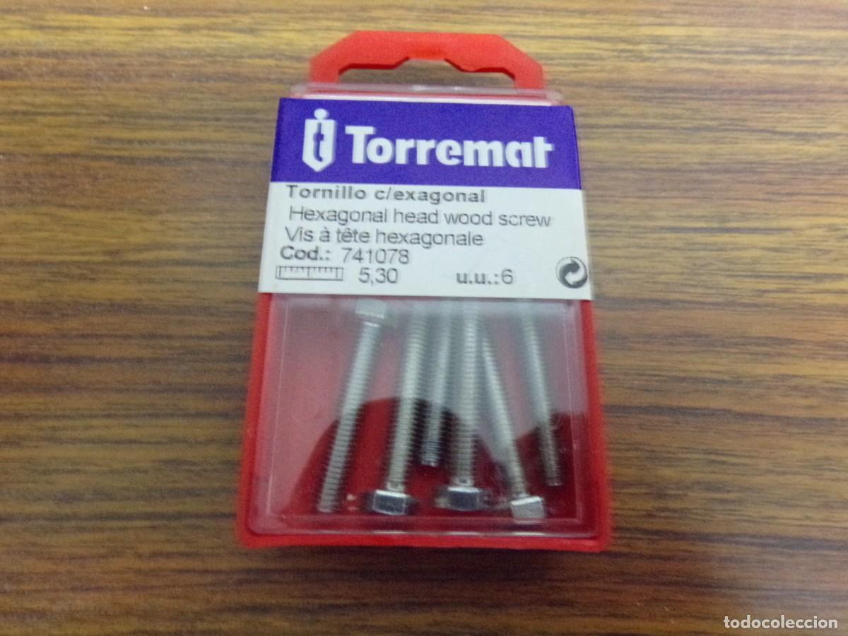 Antig&uuml;edades: Lote de 5 cajas de tornillo cabeza exagonal torremat - Foto 2