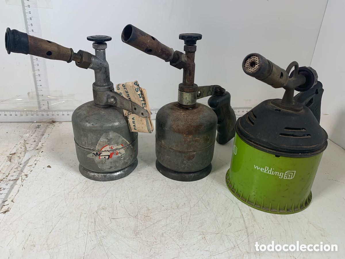 Antig&uuml;edades: 01_ Lote quemadores sopletes - Foto 2