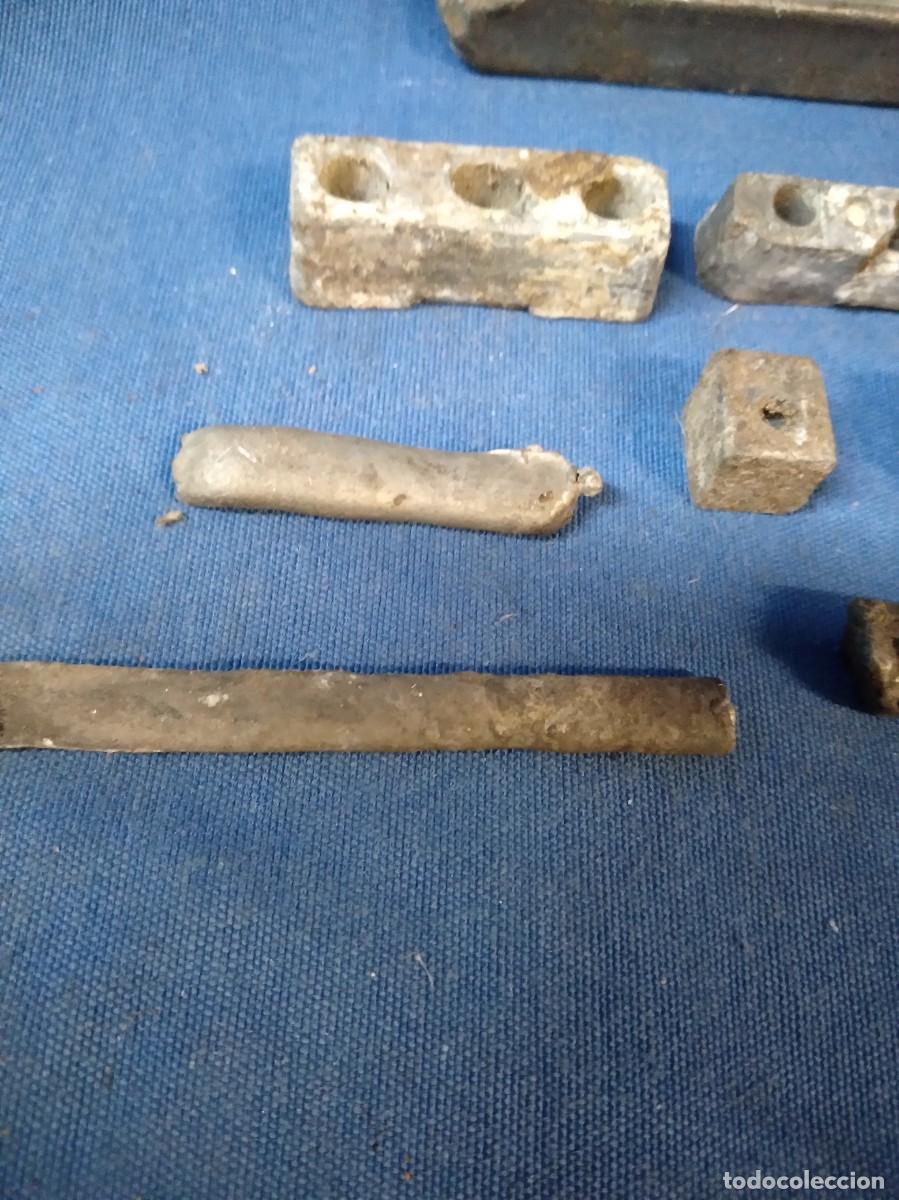 Antig&uuml;edades: Lote surtido de antiguas piezas de plomo - Foto 5