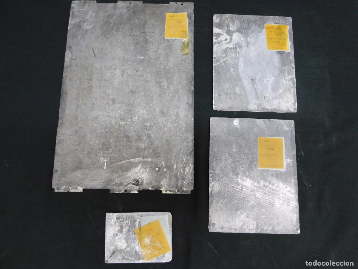 Antig&uuml;edades: LOTE 4 PLACAS DE ZINC - Foto 8