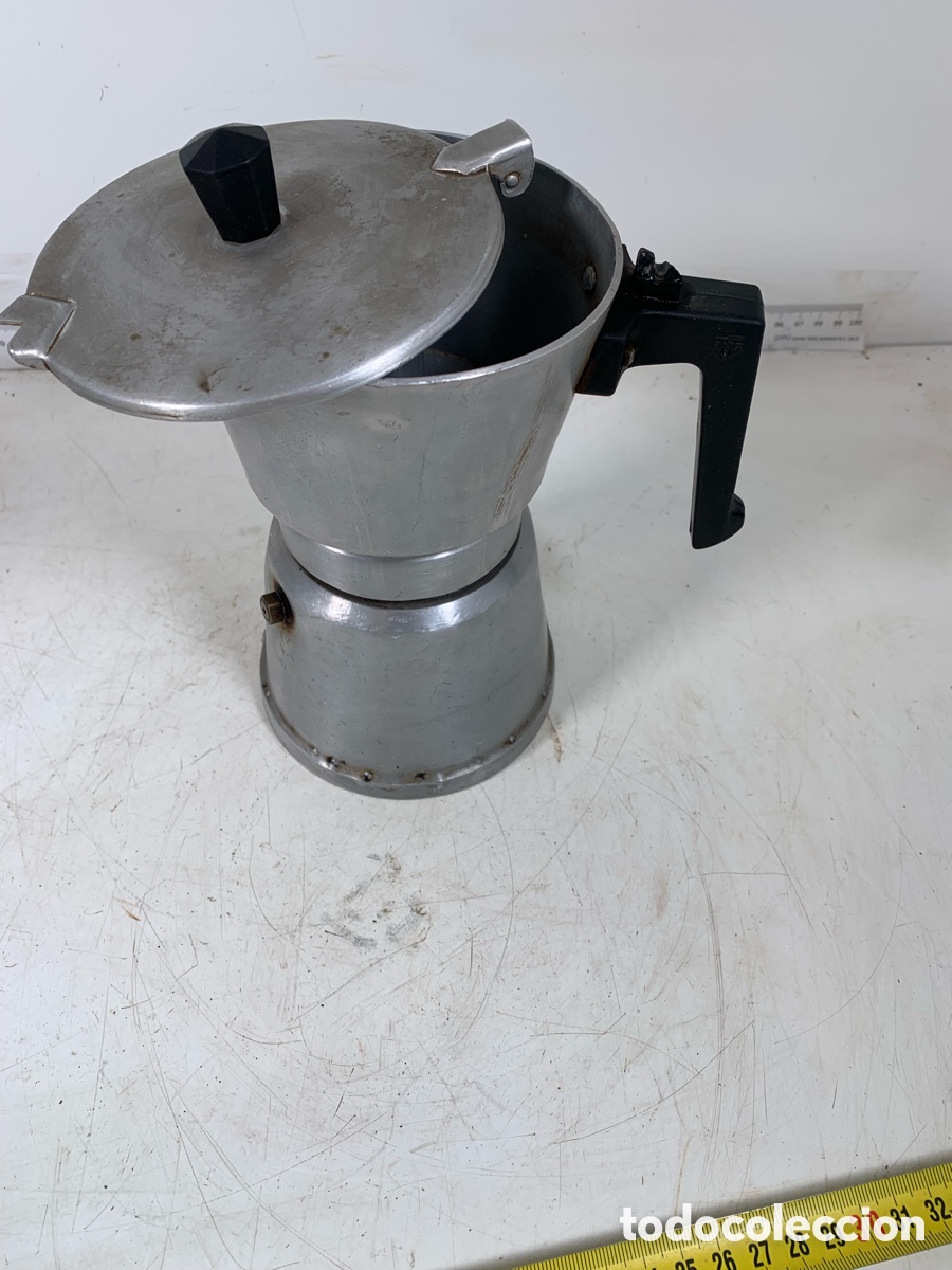 Antig&uuml;edades: 01_ Cafetera aluminio - Foto 2