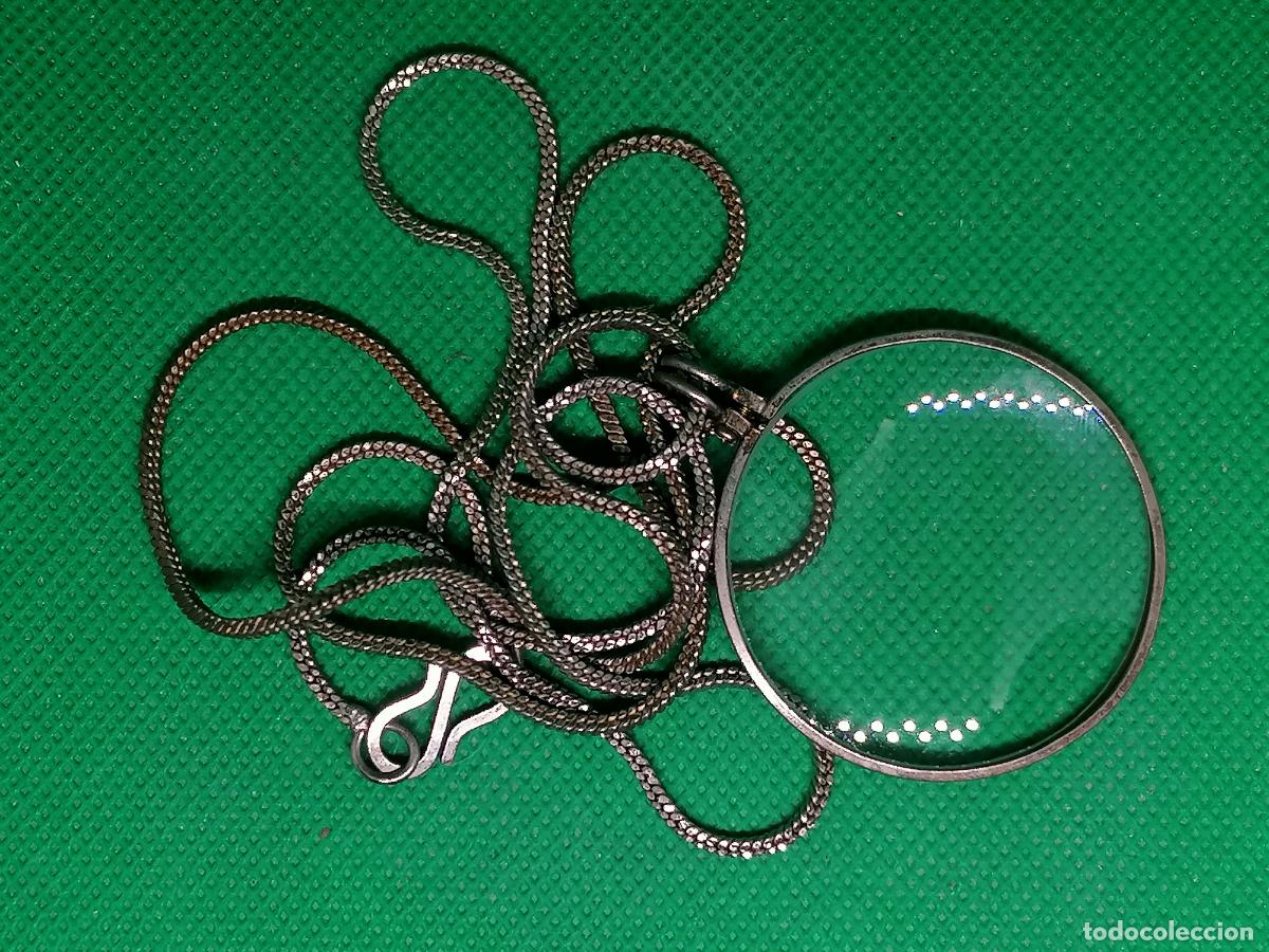 Antig&uuml;edades: LUPA COLGANTE CON CADENA - Foto 1