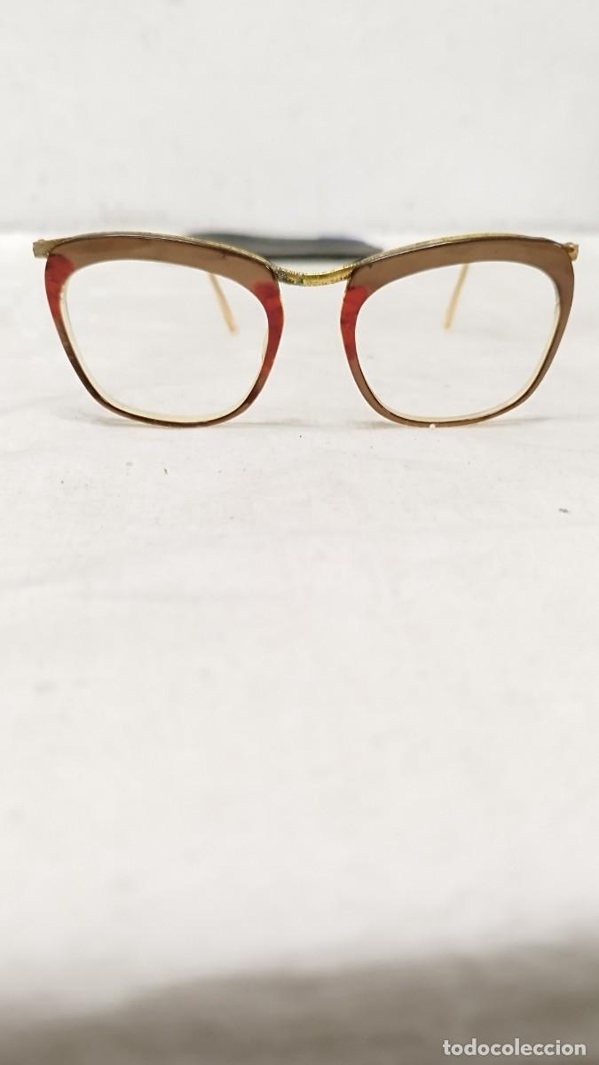 Antig&uuml;edades: Antigua montura de gafas,con su funda. - Foto 2