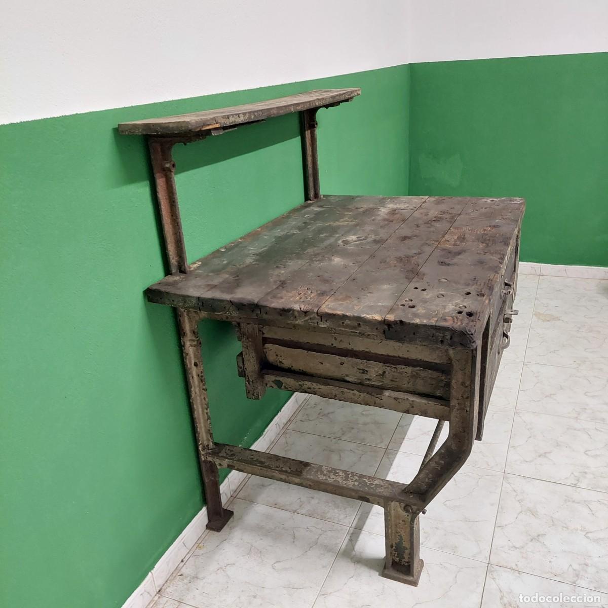 Antig&uuml;edades: ANTIGUO BANCO DE TRABAJO - Foto 2