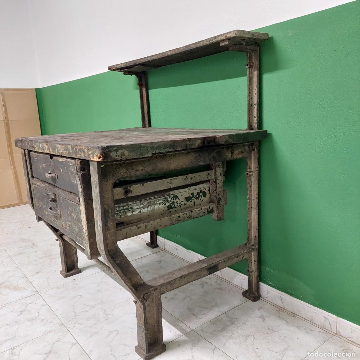 Antig&uuml;edades: ANTIGUO BANCO DE TRABAJO - Foto 3
