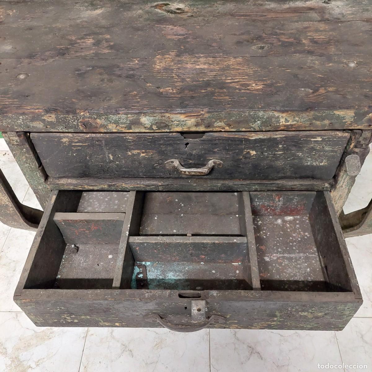 Antig&uuml;edades: ANTIGUO BANCO DE TRABAJO - Foto 5