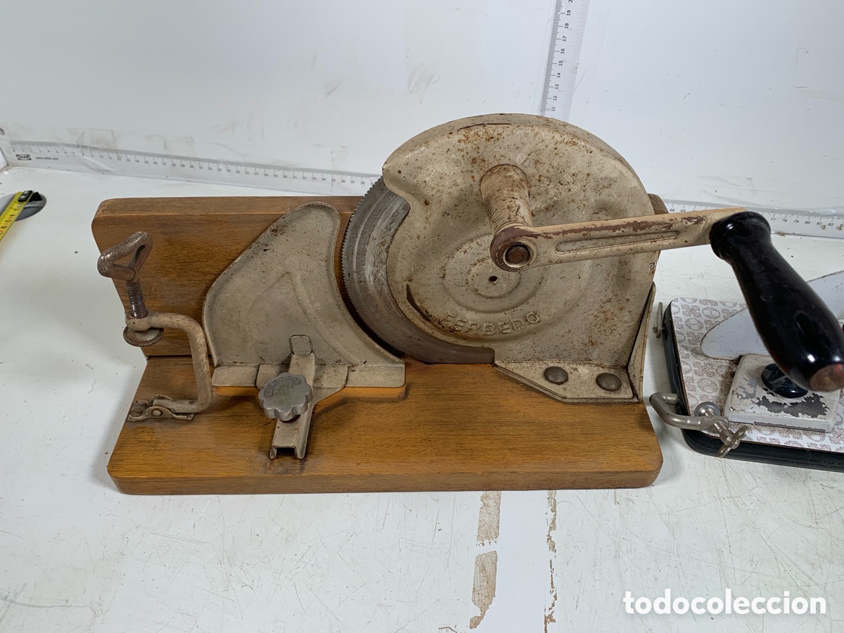 Antig&uuml;edades: 01_ Lote cortafiambres - Foto 8