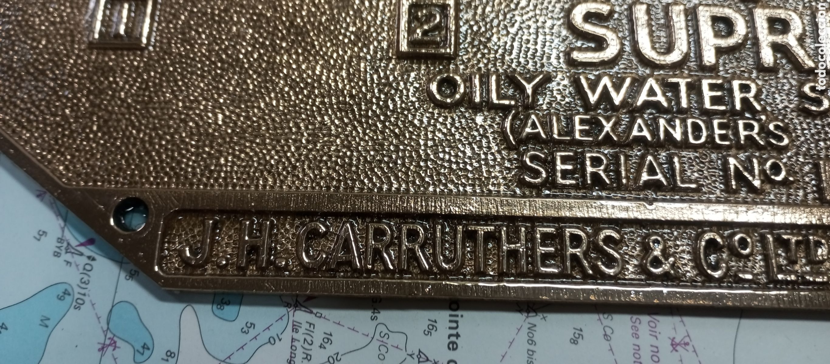Antig&uuml;edades: Placa original de barco - Foto 2