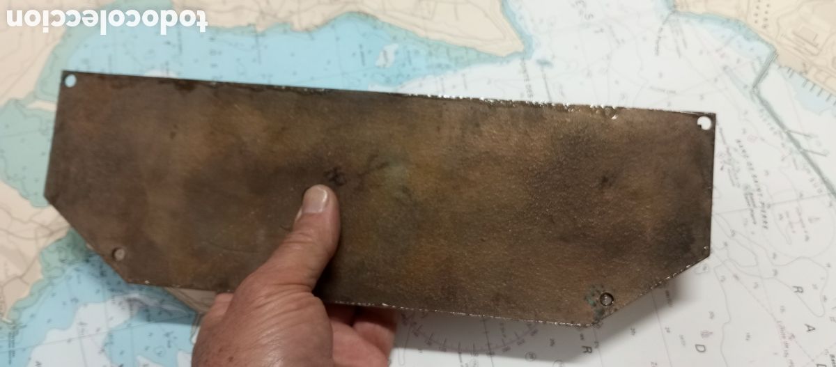 Antig&uuml;edades: Placa original de barco - Foto 6