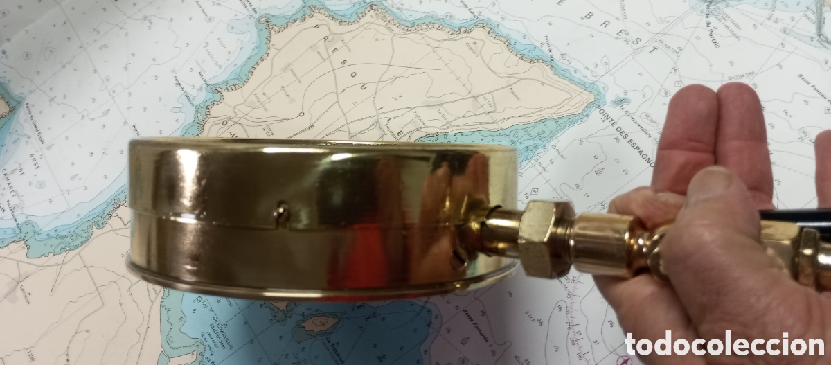 Antig&uuml;edades: Man&oacute;metro original de barco - Foto 10