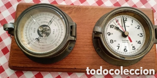 Antig&uuml;edades: Reloj y bar&oacute;metro - Foto 2