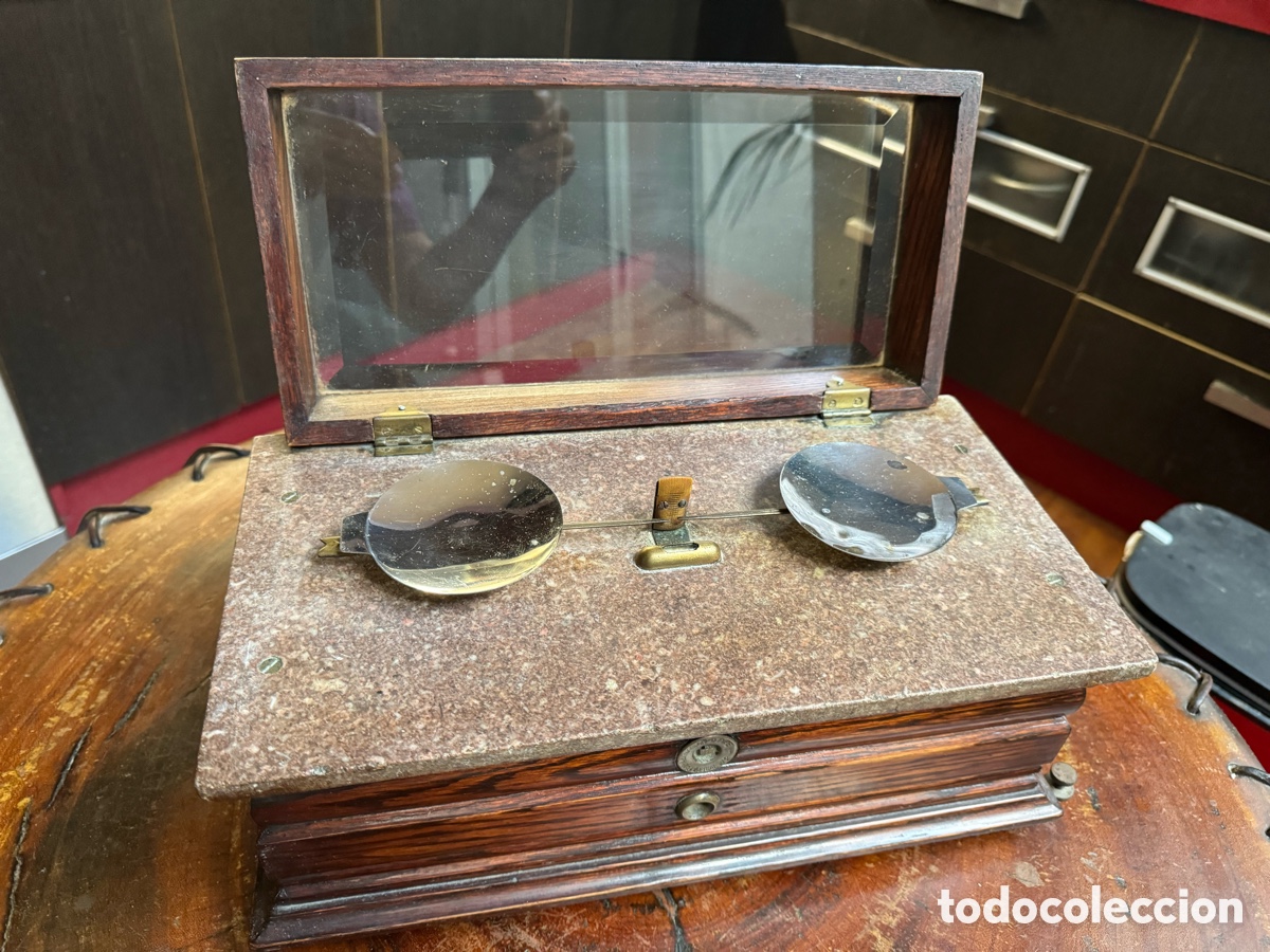 Antig&uuml;edades: Balanza Antigua de Precisi&oacute;n Henry Troemner - Foto 2
