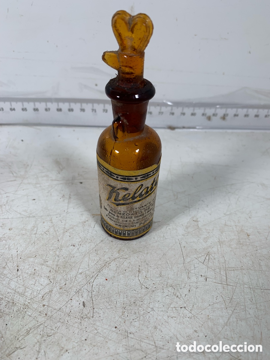 Antig&uuml;edades: 01_ Botella medicamento Kelato - Foto 2