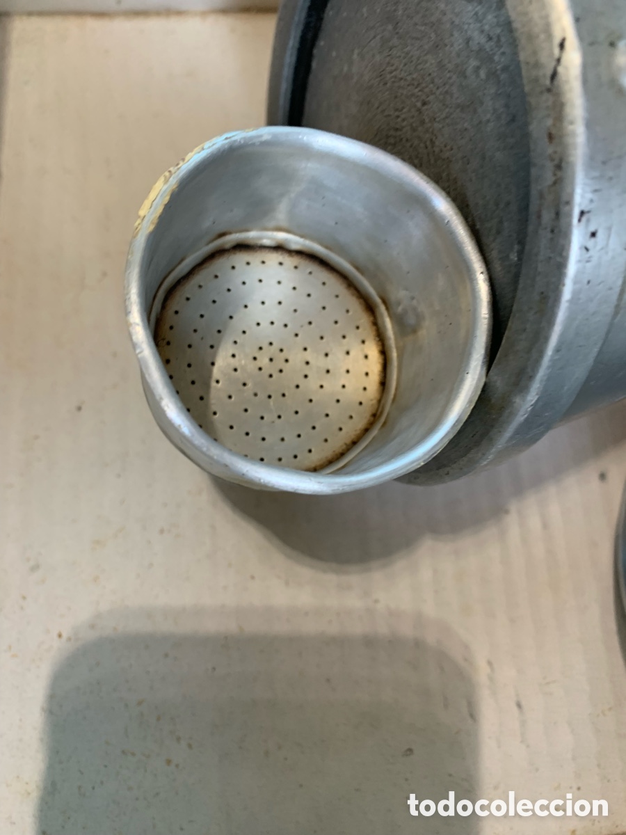 Antig&uuml;edades: 01_ Cafetera aluminio - Foto 5