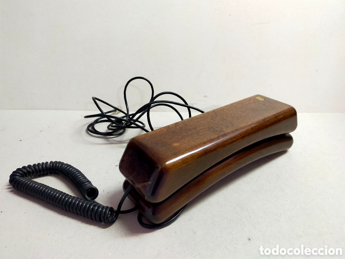 Tel&eacute;fonos: TELEFONO DE MADERA SOLAC TELECOM MODELO M1011. MADE IN SPAIN. FUNCIONA. - Foto 5