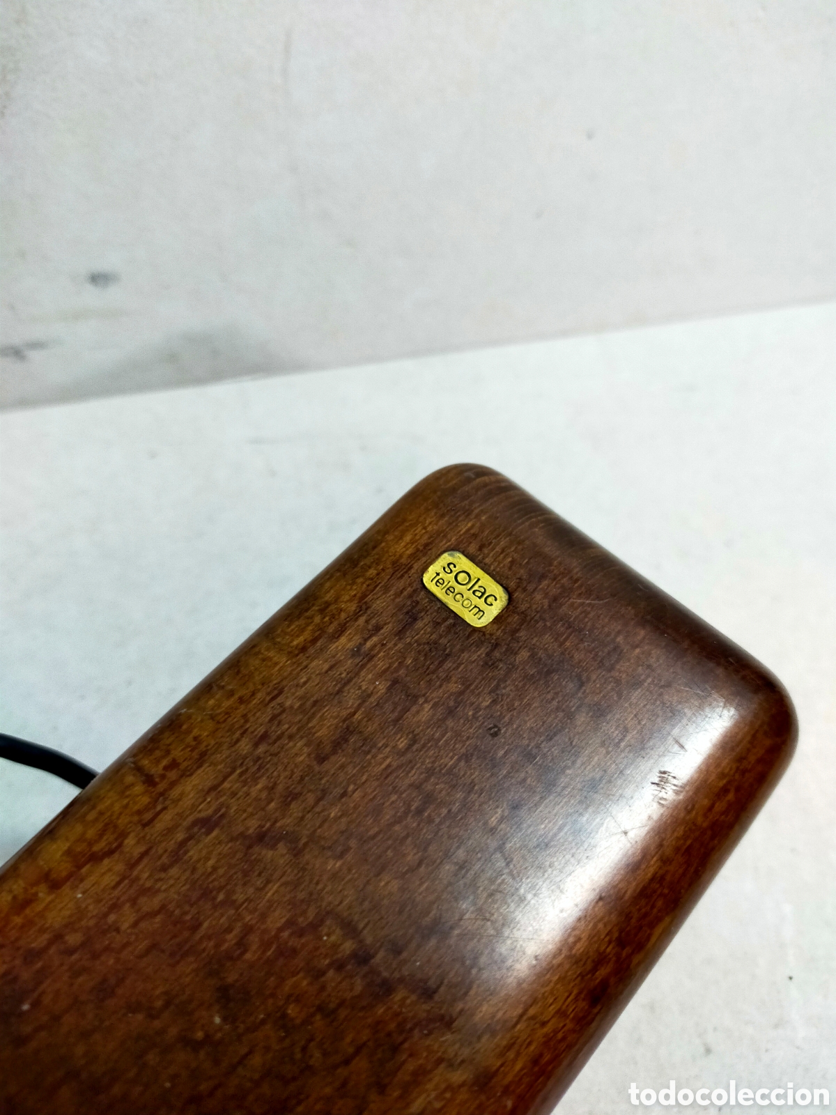 Tel&eacute;fonos: TELEFONO DE MADERA SOLAC TELECOM MODELO M1011. MADE IN SPAIN. FUNCIONA. - Foto 6