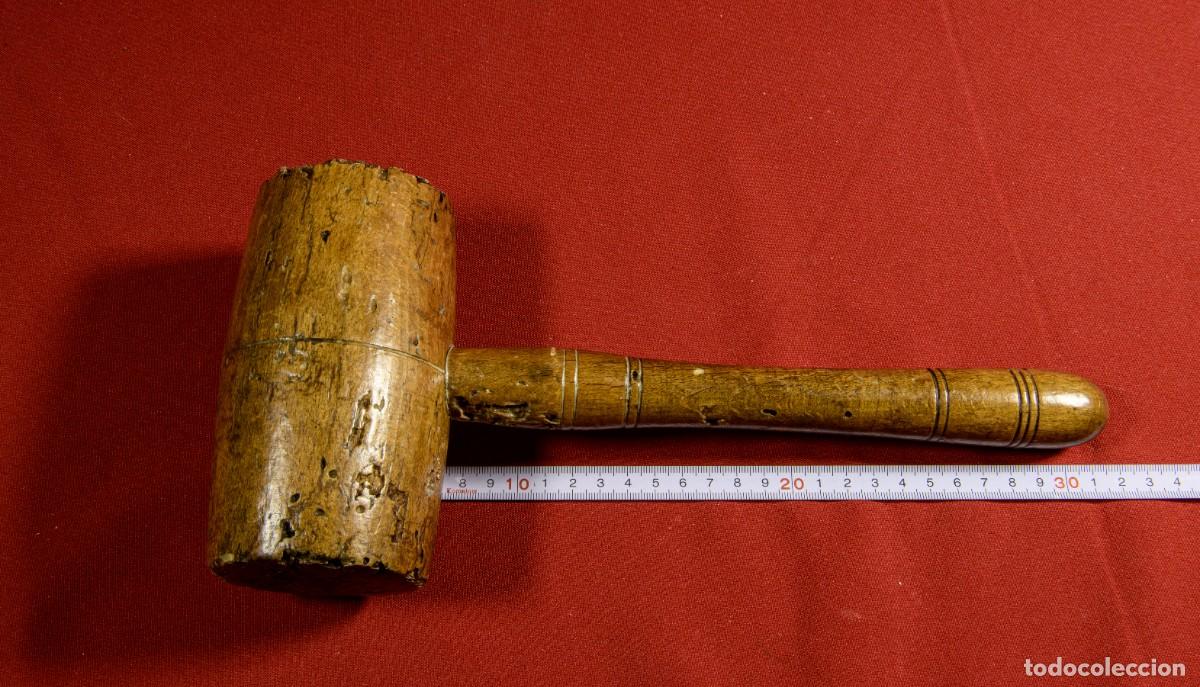 Antig&uuml;edades: Antiguo Mazo de madera de Carpintero - Foto 2
