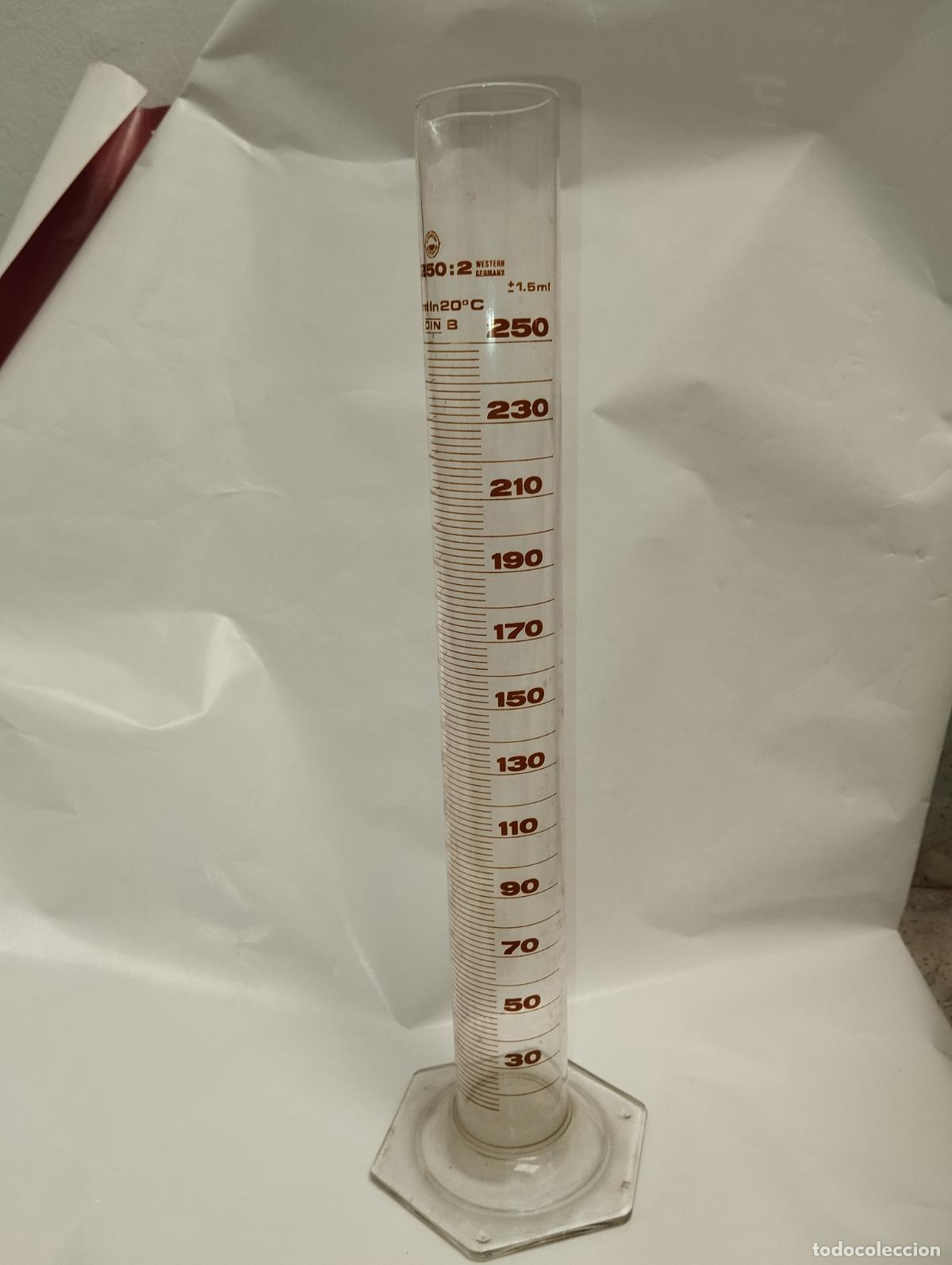 Antig&uuml;edades: PROBETA LABORATORIO 250 ML FARMACIA - Foto 1
