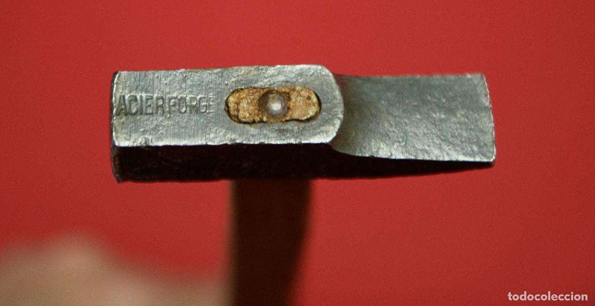 Antig&uuml;edades: Antiguo martillo ACIER FORGE de 7cm x 26,5cm y 140gr. - Foto 2