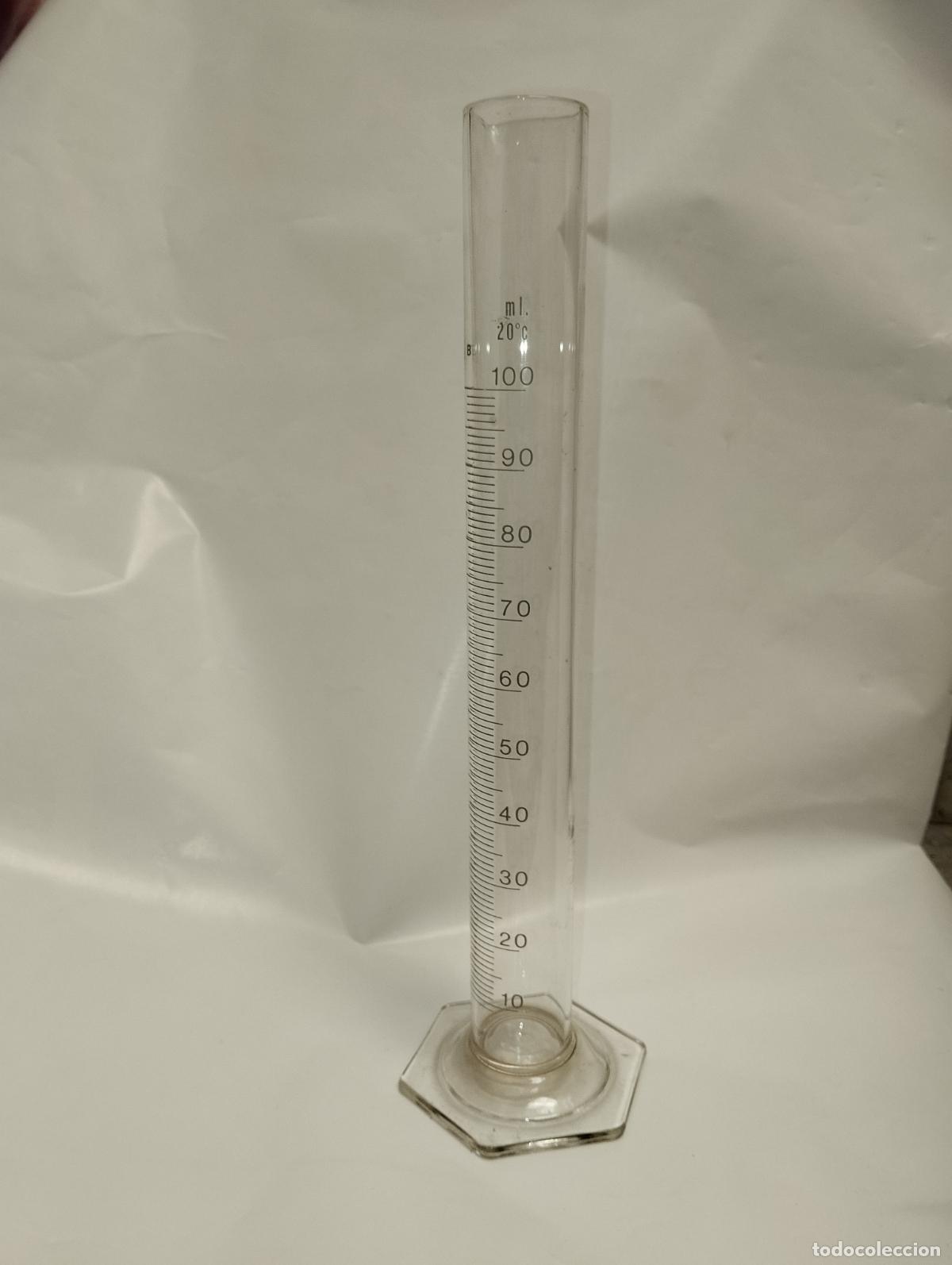 Antig&uuml;edades: PROBETA DE LABORATORIO FARMACIA 100 ML - Foto 1