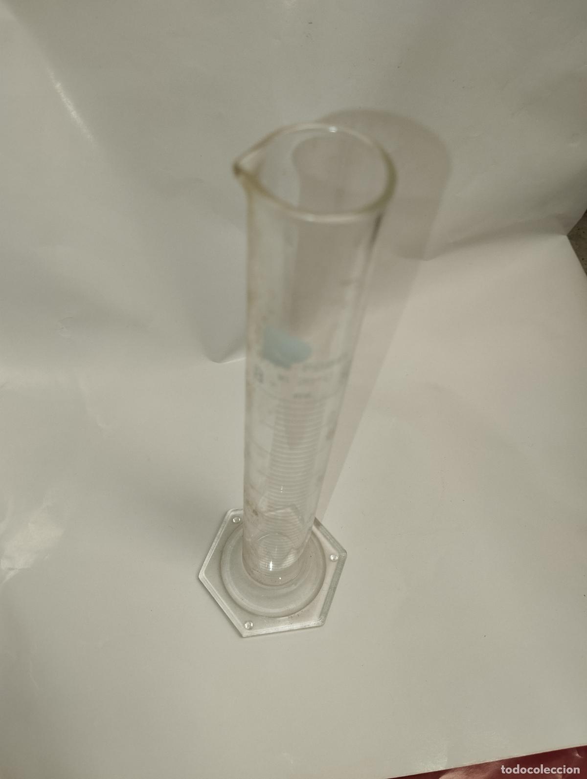 Antig&uuml;edades: PROBETA DE LABORATORIO FARMACIA 100 ML - Foto 3