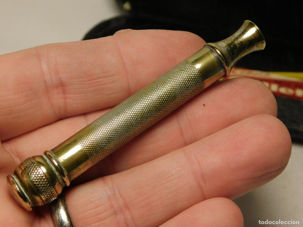 Antig&uuml;edades: Maquinita Gillette bronce plateado - Foto 6
