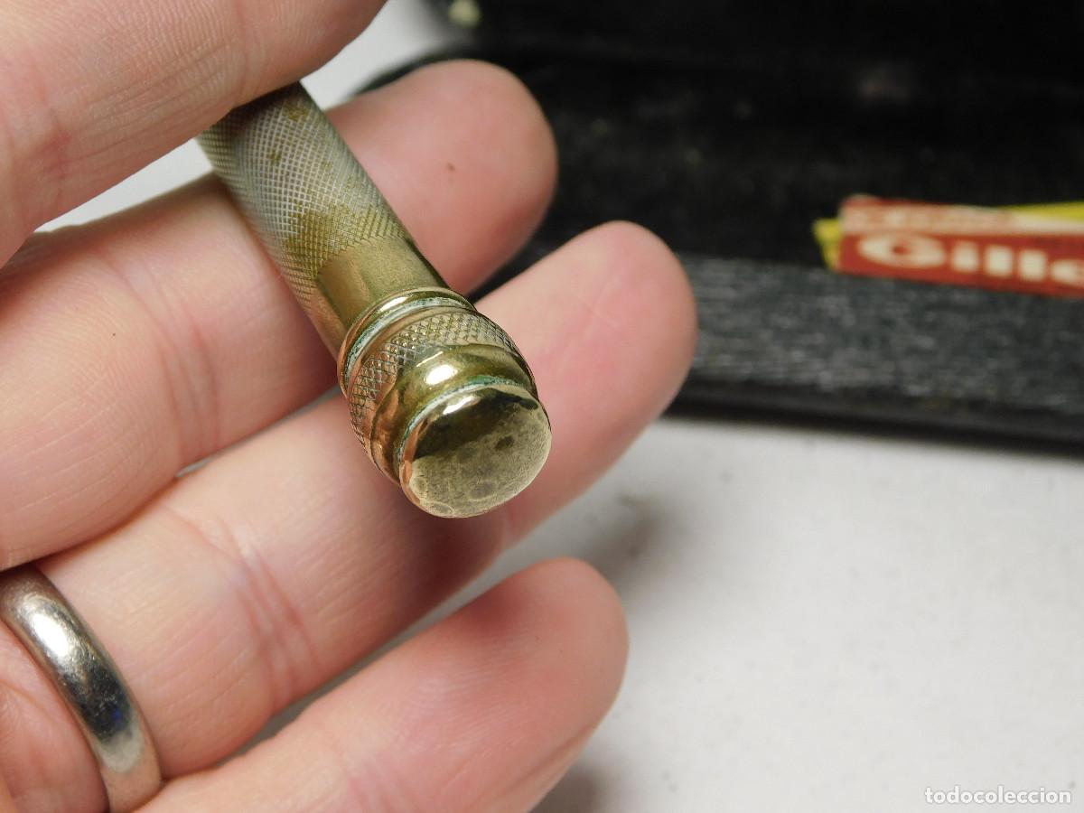 Antig&uuml;edades: Maquinita Gillette bronce plateado - Foto 7