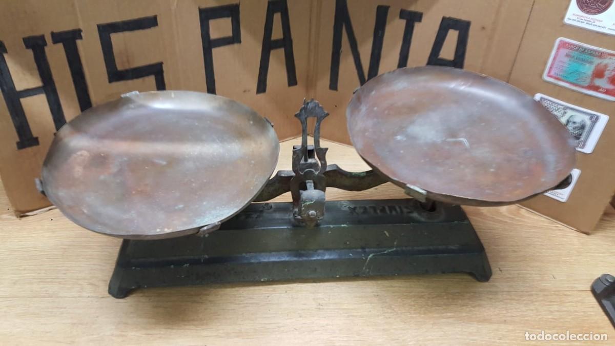 Antig&uuml;edades: ANTIGUA BASCULA ROMANA-SIMPLEX DE 10 KILOS - Foto 3