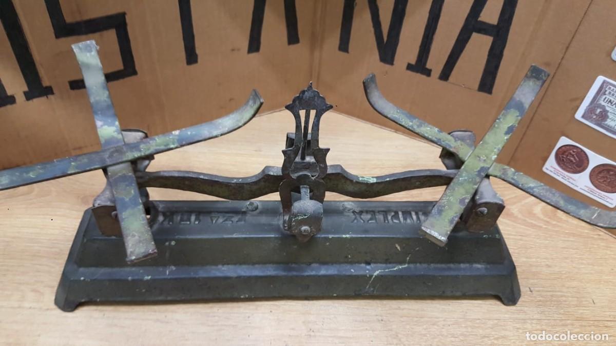 Antig&uuml;edades: ANTIGUA BASCULA ROMANA-SIMPLEX DE 10 KILOS - Foto 4