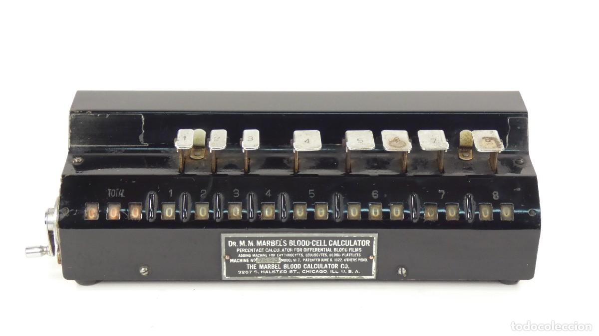 Antig&uuml;edades: CALCULADORA CELULAS SANGUINEAS A&Ntilde;O 22 RECHENMASCHINE ADDING MACHINE - Foto 1