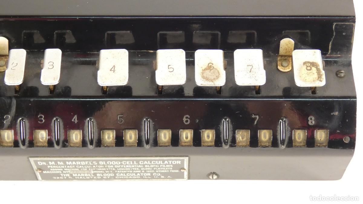 Antig&uuml;edades: CALCULADORA CELULAS SANGUINEAS A&Ntilde;O 22 RECHENMASCHINE ADDING MACHINE - Foto 4