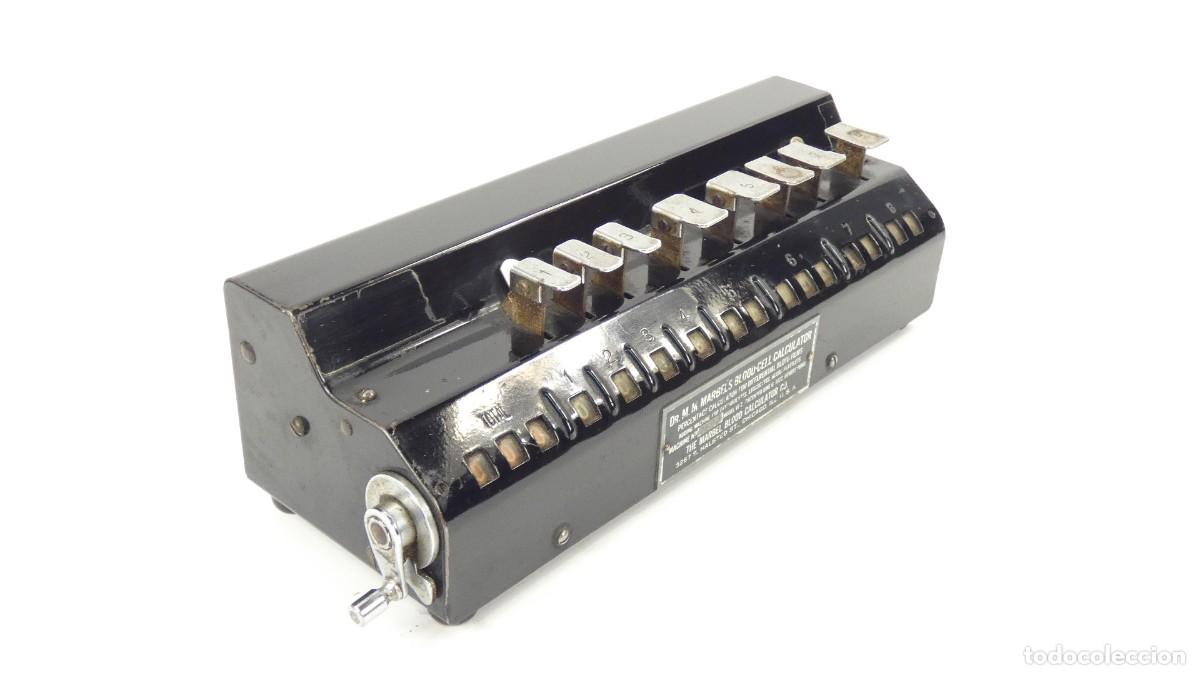 Antig&uuml;edades: CALCULADORA CELULAS SANGUINEAS A&Ntilde;O 22 RECHENMASCHINE ADDING MACHINE - Foto 7