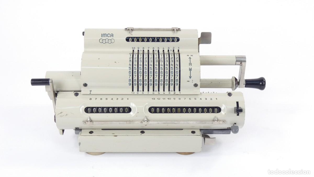 Antig&uuml;edades: CALCULADORA IMCA A&Ntilde;O 1955 RECHENMASCHINE ADDING MACHINE - Foto 1