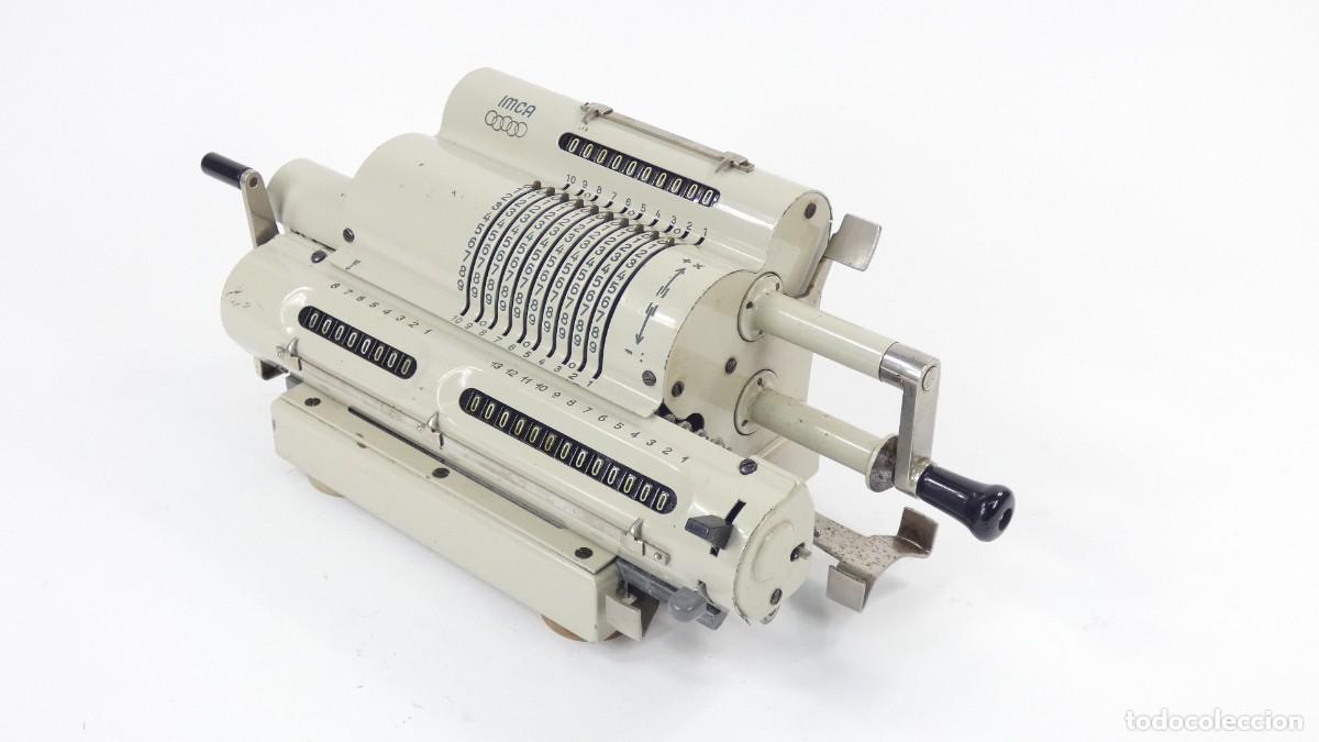 Antig&uuml;edades: CALCULADORA IMCA A&Ntilde;O 1955 RECHENMASCHINE ADDING MACHINE - Foto 5